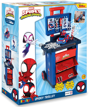 Іграшковий набір Smoby Warsztat Spidey Trolley z narzędziami (3032163602149)