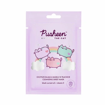 Зволожуюча маска для обличчя Pusheen з олією насіння чорної смородини 17 г (124241)