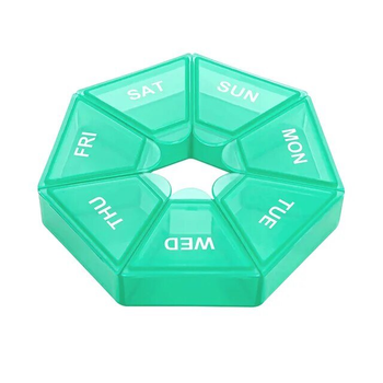 Таблетница Semi 7Days Mini Pill Box, Teal