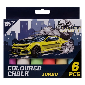 Крейда кольорова кругла Yes Street Drift 400500 6 кольорів