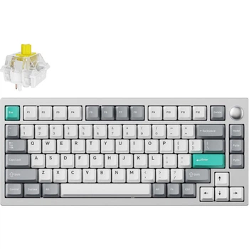 Клавиатура беспроводная Lemokey P1 Pro Keychron Super Banana Space Silver (P1P-X4-UA)