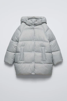 Зимняя куртка на девочку Zara 122 размер голубая 0562736805