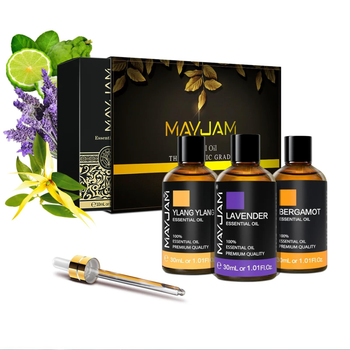 Эфирные масла набор MAYJAM №1 натуральные премиум 3шт для увлажнителя бани на подарок LBI