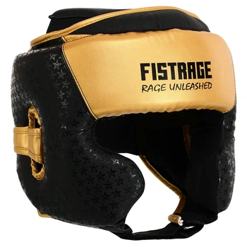 Шлем боксерский FLEX FISTRAGE VL-5500 M Черно-золотой