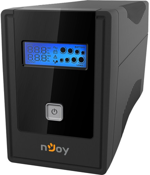 ИБП с дисплеем NJOY Cadu 650 (UPCMTLS665TCAAZ01B) Lin-int AVR 2 розетки Schuko + USB
