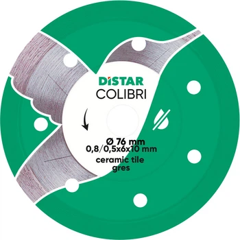 Круг алмазный отрезной Distar Colibri 76 x 0.8 x 10 для керамики (11139053029)