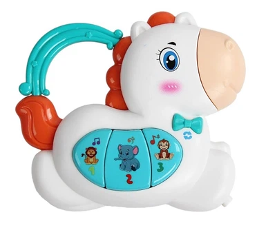 Музыкальная Лошадка WToys с пианино и сказками озвучка на украинском языке