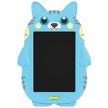Детский цветной графический LCD планшет / детская доска для рисования Animals 8,5 дюймов (Blue Cat)