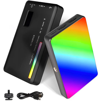 Лампа світлодіодна RGB-накамерна акумуляторна RGB W140R
