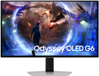 Монитор 27" Samsung Odyssey OLED G6 S27DG600EUX Silver (LS27DG600SUXEN)