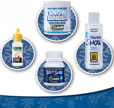 Zestaw do odtworzenia tekstury śniegu Ammo Winterizer - Real Snow Set (8432074074588)