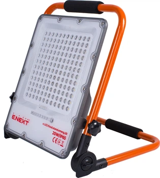 Прожектор LED 20W 220V 1000lm 9000mAh IP65 280x37x262mm на аккумуляторе [l0790014] E.NEXT e.LED.flood.stand.emerg.20