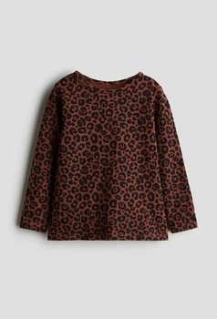 Реглан коричнвый леопардовый принт H&M 92см (400099547)
