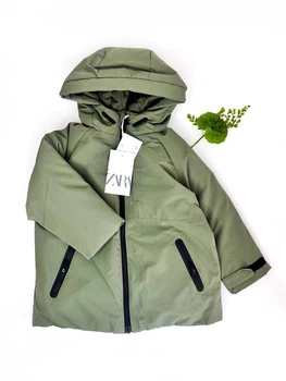 Демісезонна куртка ZARA 92 см хакі артикул Л803