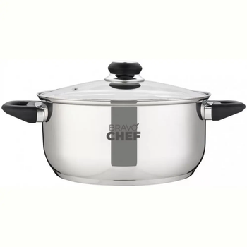Каструля Bravo Chef L'Appetit сіра з нержавіючої сталі 1.8 л (BC-2003-18)