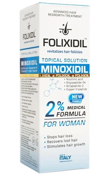 Миноксидил Folixidil 2% от выпадения волос, для роста волос ( женщинам )