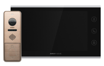 Комплект ARNY AVD-7342A (AVD-731A 7'' IPS Wi-Fi + AVP-NG420 1Мп 125°), Black + Bronze
