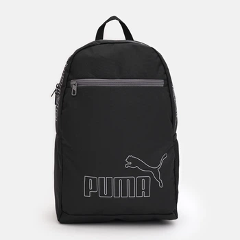 Рюкзак спортивний тканинний 17 л вміщує формат А4 Puma Phase Essentials Backpack II 09116601 Black (4067984175243)