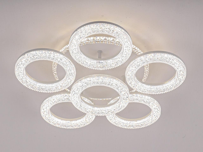 Светодиодная люстра SVLIGHT LED 23513-5+1H 152W с пультом