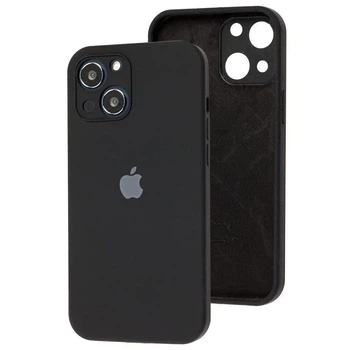 Чехол Silicone Full case Camera Protective для IPhone 13 Black (25) чёрный