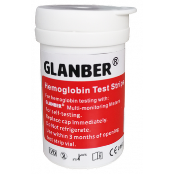 Тест-смужки гемоглобіну для глюкометра GLANBER