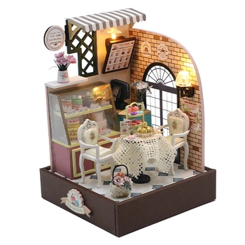 3D Румбокс Кукольный Домик "Sweet Cake Station" Кафе Сладкий торт S2201