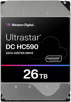 Dysk twardy Western Digital Ultrastar DC HC590 26TB 7200rpm 512MB WUH722626AL5204 3.5" SAS3 (0F59375)