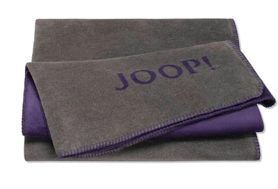 Плед JOOP! Uni-Doubleface, Schiefer-Violett Полуторний 150x200 см Серо-Фиолетовый