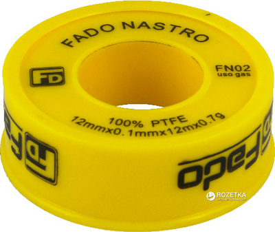 Фум-лента FADO для газопровода 12 x 0.1 мм x 12 м, FN02