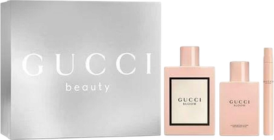 Zestaw damski Gucci Bloom Woda perfumowana 100 ml + Balsam do ciała 100 ml + Woda perfumowana 7.4 ml (3616305447616)