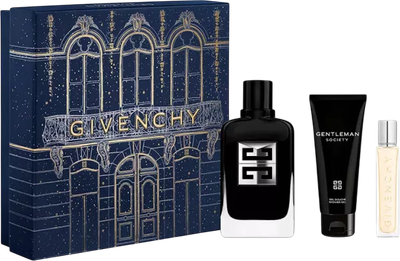 Zestaw męski Givenchy Gentleman Society Woda perfumowana 100 ml + Woda perfumowana 12.5 ml + Żel pod prysznic 75 ml (3274872473539)