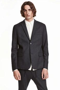 Піджак H&M чорний YLSHJ424 62