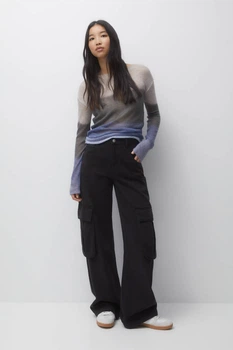 Джинси Pull & Bear чорний EAPAZ639 38