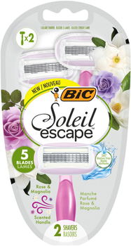 Набір бритв BIC Soleil Escape Троянда-Магнолія 2 шт (3086123740686)