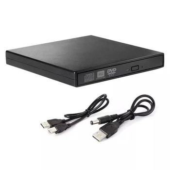 Внешний привод USB DVD-RW CD-RW 8045 дисковод портативный оптический для компьютера ноутбука Черный