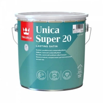 Tikkurila Unica Super 20 - Уника Супер полуматовый лак 2,7л (Unica Super)