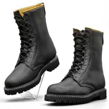 Берцы кожаные Max Fuchs Black 18135 р.43