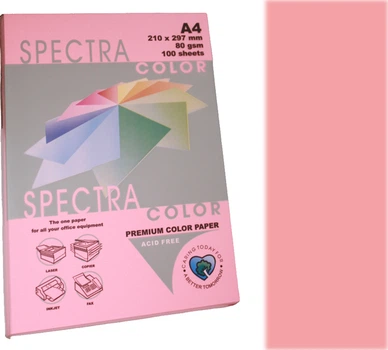 Папір А4/80 100арк неоновий Pink 342 (рожевий) CRYSTAL COLOR PAPER