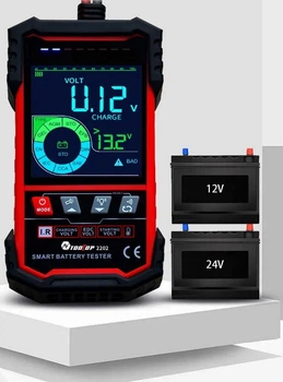 Тестер VJ Parts для акумуляторних батарей ToolTop ET2201 12 В/24 В 3-250 А/год.