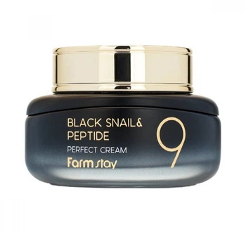 Крем антивіковий з екстрактом чорного равлика та пептидами FarmStay Black Snail & Peptide 9 Perfect