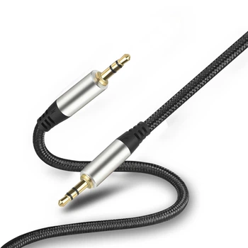 AUX Аудио кабель стерео mini-jack 3.5 (папа) - mini-jack 3.5 (папа) 1 метр