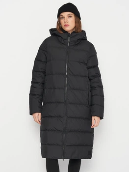 Пуховик зимовий довгий жіночий Jack Wolfskin Frozen Palace Coat W Rds 1204133-6000 M Чорний (4064993904598)