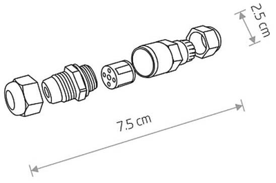 Соединитель Nowodvorski 8845 Waterproof connector IP68
