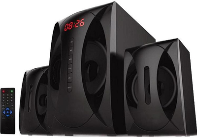 Акустична система 2.1 GoldenField LA-120C 2x5W+10W MP3 player Remote Control+FM+BlueTooth