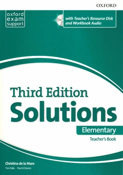 Книга для вчителя Solutions 3rd Edition Elementary: Teacher's Guide with Teacher's Resource Disk ISBN: 9780194562010