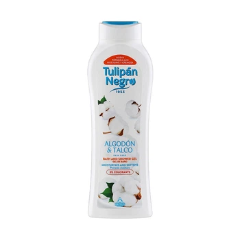 Гель для душа "Хлопок и тальк" Tulipan Negro Shower Gel Cotton and Talc