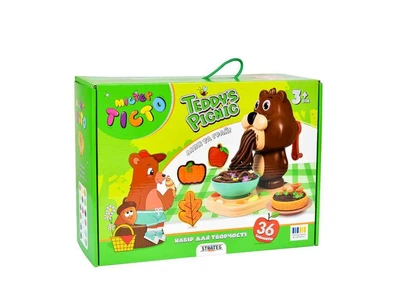 Набір для творчості STRATEG Містер тісто Teddys Picnic українською мовою 41033