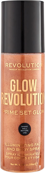 Spray do utrwalania makijażu Makeup Revolution Glow Revolution 200 ml (5057566061827)