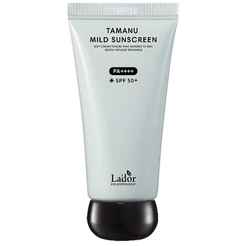 Мягкий солнцезащитный крем с маслом таману La'dor Tamanu Mild Sunscreen SPF 50+ PA++++ 50 мл (8800000007014)