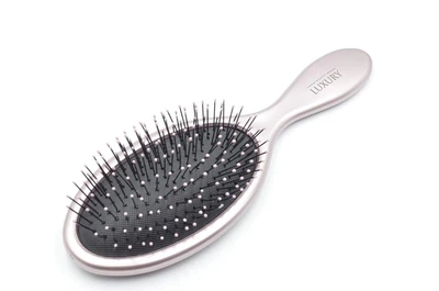Щетка массажная для волос Beauty LUXURY HB-08-08 Металлик (розовая)